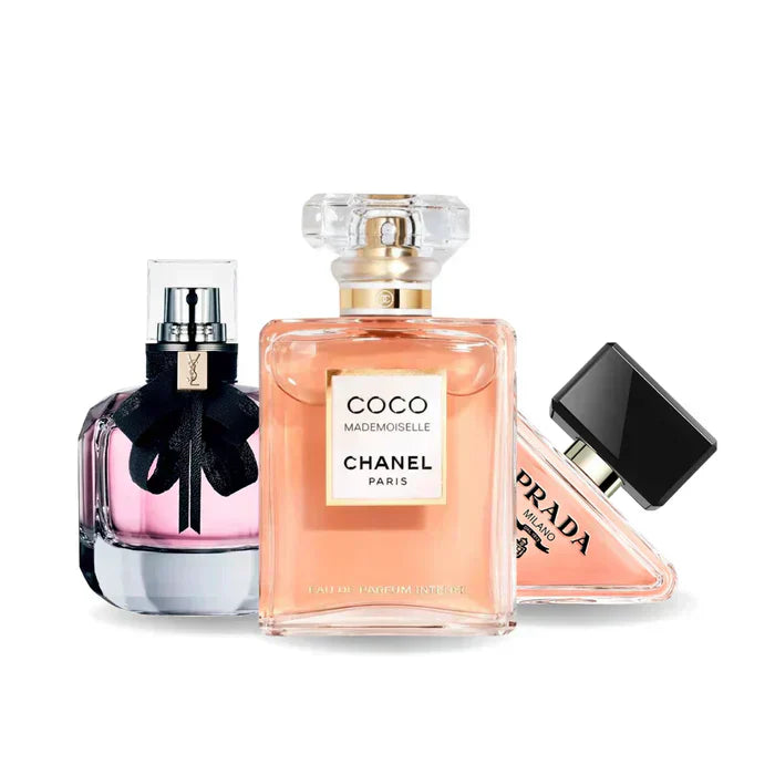 Zestaw 3 Perfum – Prada PARADOXE, Chanel COCO MADEMOISELLE i Yves Saint Laurent MON PARIS 100 ml