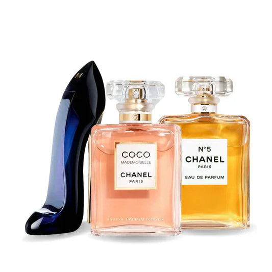 Zestaw 3 Perfum – GOOD GIRL, COCO MADEMOISELLE i Chanel Nº5 100 ml