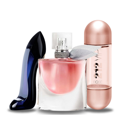 Zestaw 3 perfum – Carolina Herrera GOOD GIRL, Lancôme LA VIE EST BELLE i Carolina Herrera 212 VIP ROSÉ 100 ml