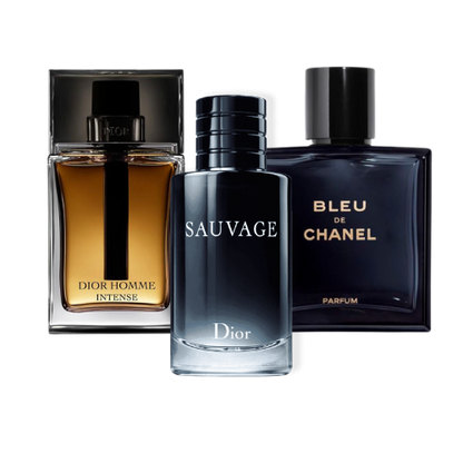Zestaw 3 Perfum – Dior Sauvage, Bleu de Chanel i Dior Homme Intense 100 ml
